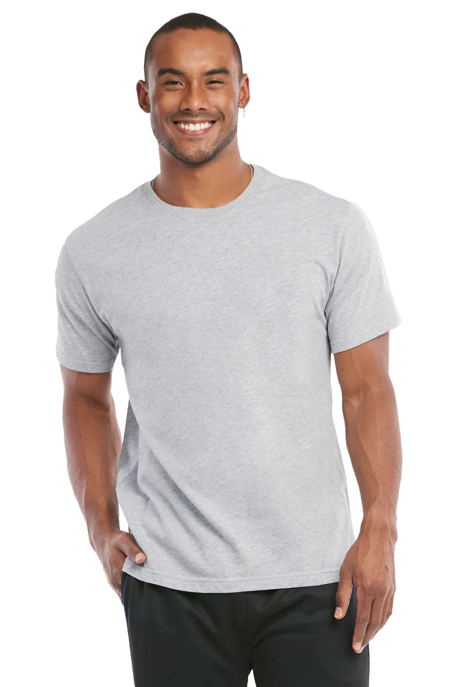 KNOCKER MEN'S CREW NECK T-SHIRT (TR700_H.GRY)