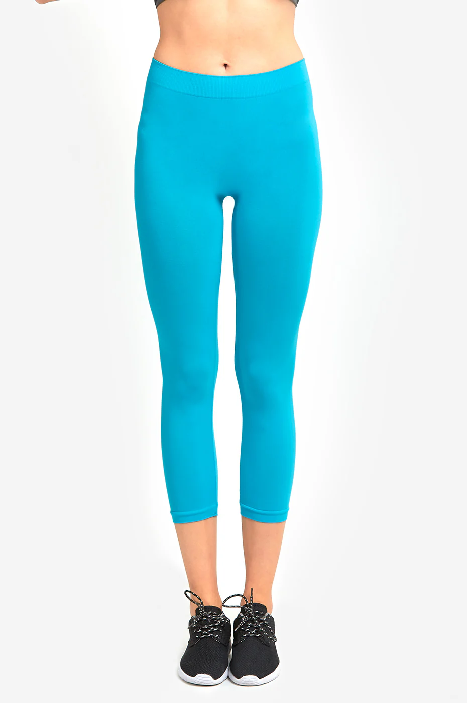 MOPAS LADIES NYLON CAPRI LEGGINGS (EX004)