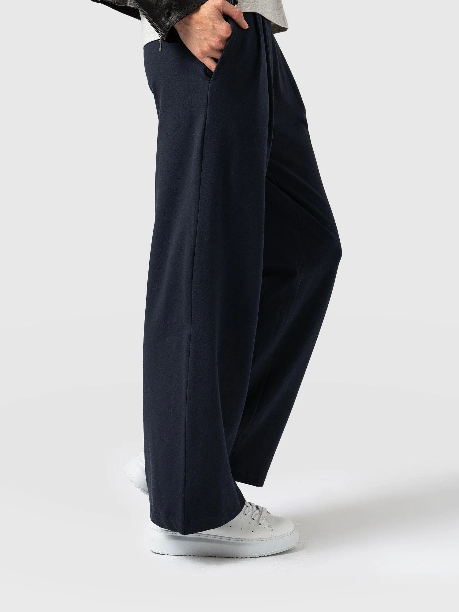 Camden Wide Leg Pant - Navy